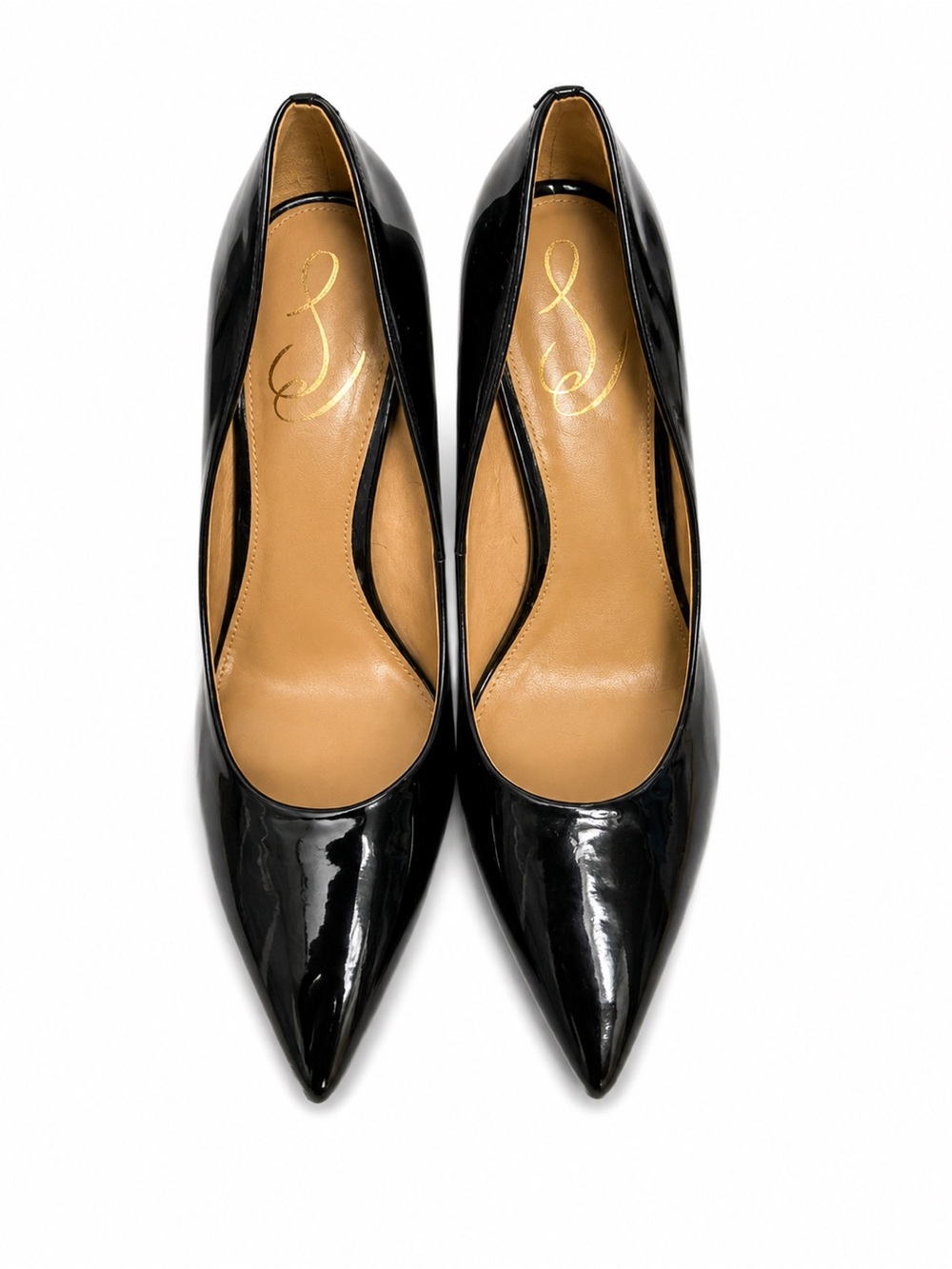 Jessica Simpson Black Patent Pointed-Toe Stiletto Pumps